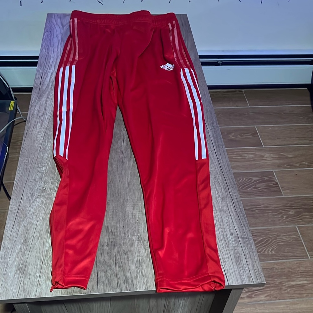 Red Adida Tiro Pants, New with tags, never worn.
